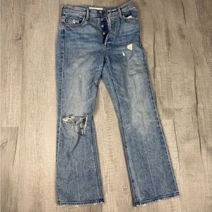 MOTHER The Tripper Mid Wash Blue Denim Jeans